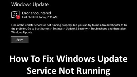 Fix Windows Update Service Not Running